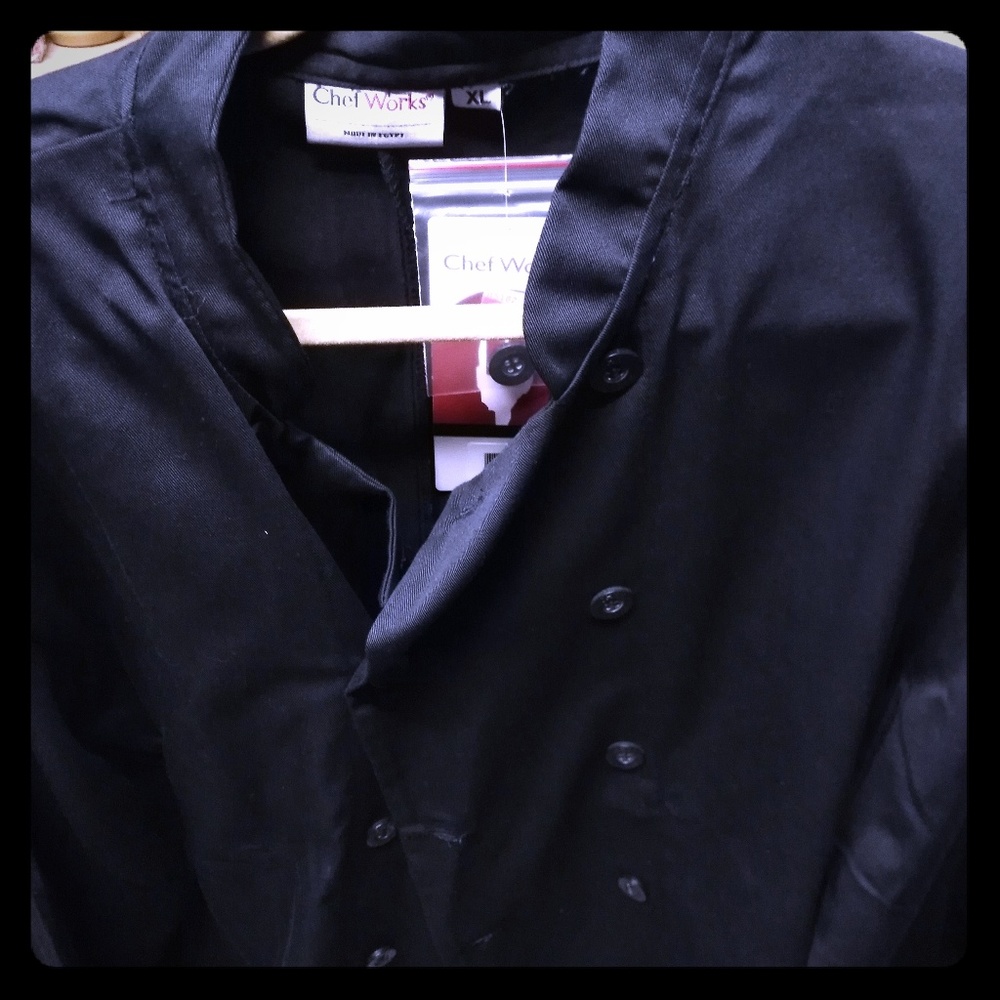 Black Chef coat size XL